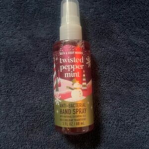 Bath & Body Works Twisted Peppermint Hand Spray - Pink and Gold